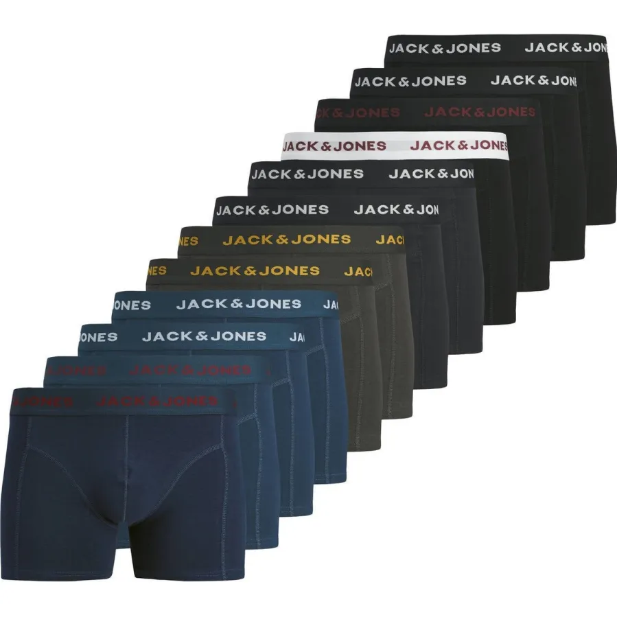 Jack & Jones JACBOLT boxershorts set van 12 blauw/bruin/zwart, foto 3