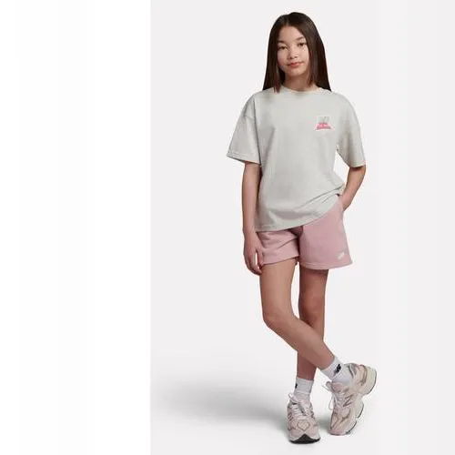 New Balance T-shirt met backprint ecru, foto 4
