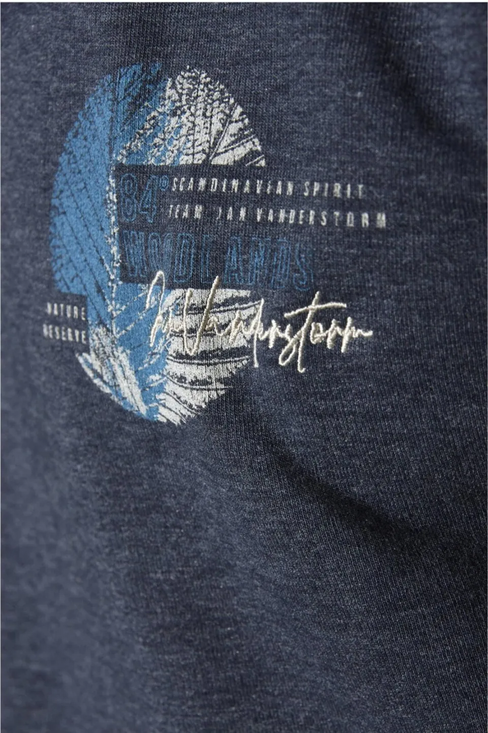 Jan Vanderstorm +FIT Collectie sweater Plus Size ROLFBORG donkerblauw marine, foto 5
