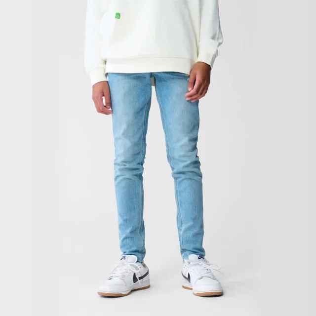 Shoeby tapered fit jeans light blue denim, foto 3