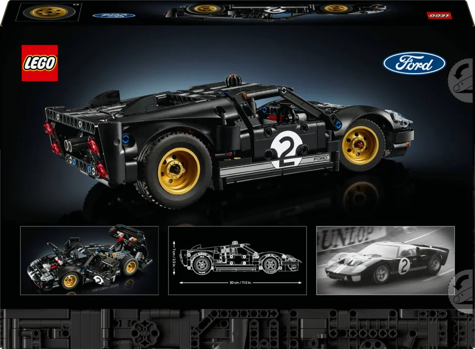 Lego Technic 1966 Ford GT40 MKII Racewagen Auto Bouwpakket 42223, foto 3