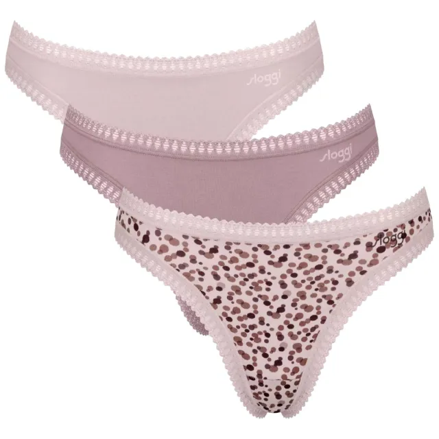 Sloggi GO string roze oudroze 3-pack, foto 2