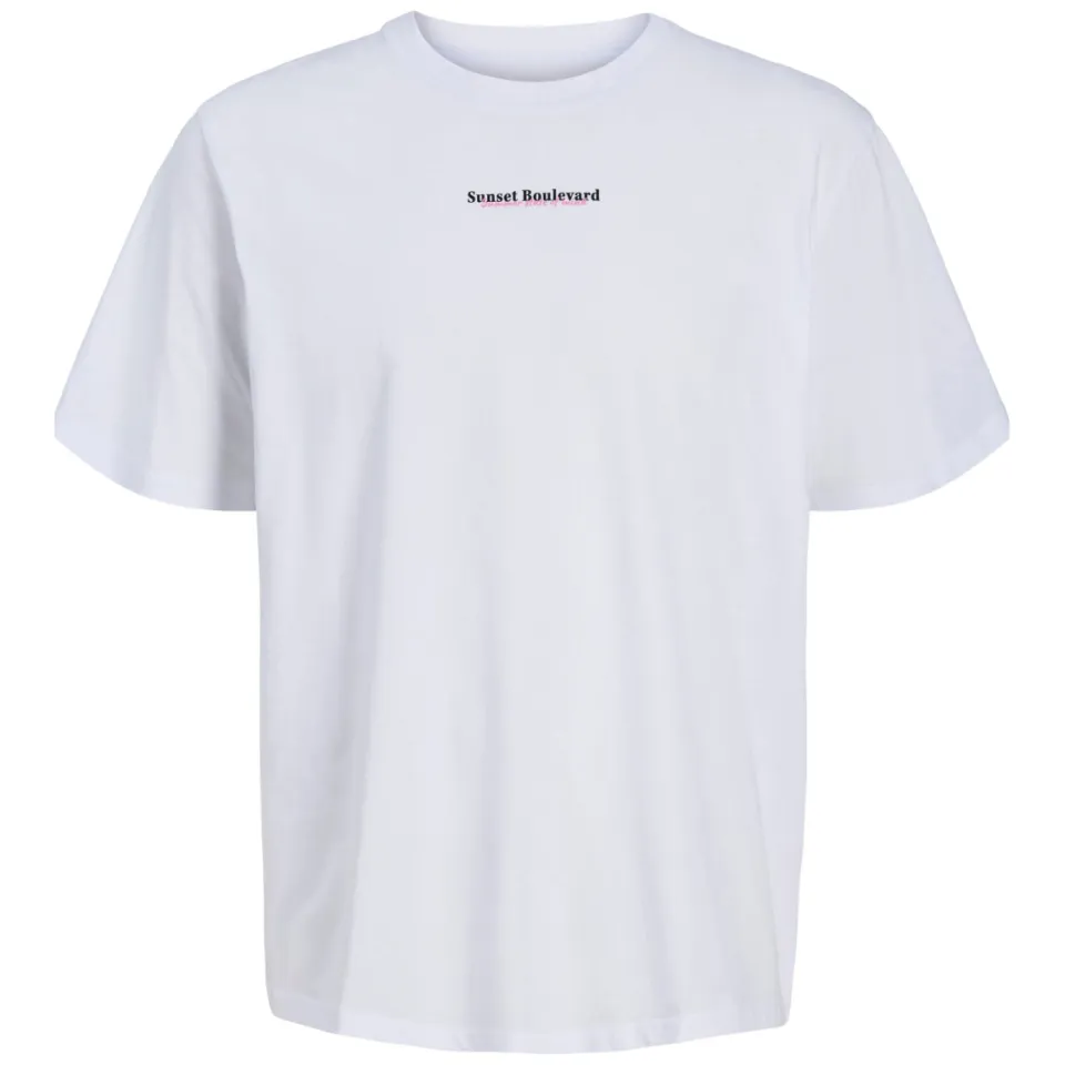 Jack & Jones t-shirt wit met backprint, foto 3
