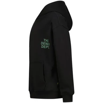 Vingino hoodie met backprint zwart Sweater Jongens Katoen Capuchon Backprint, foto 2