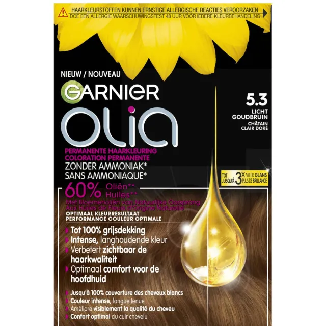 Garnier Olia haarkleuring 5.3 lichtgoudbruin, foto 2