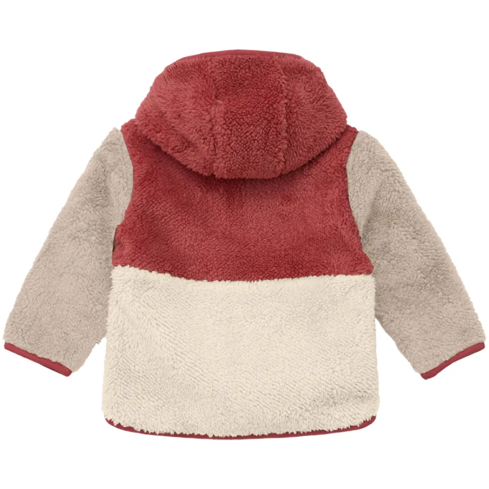 S.Oliver teddy jas beige/rood, foto 2