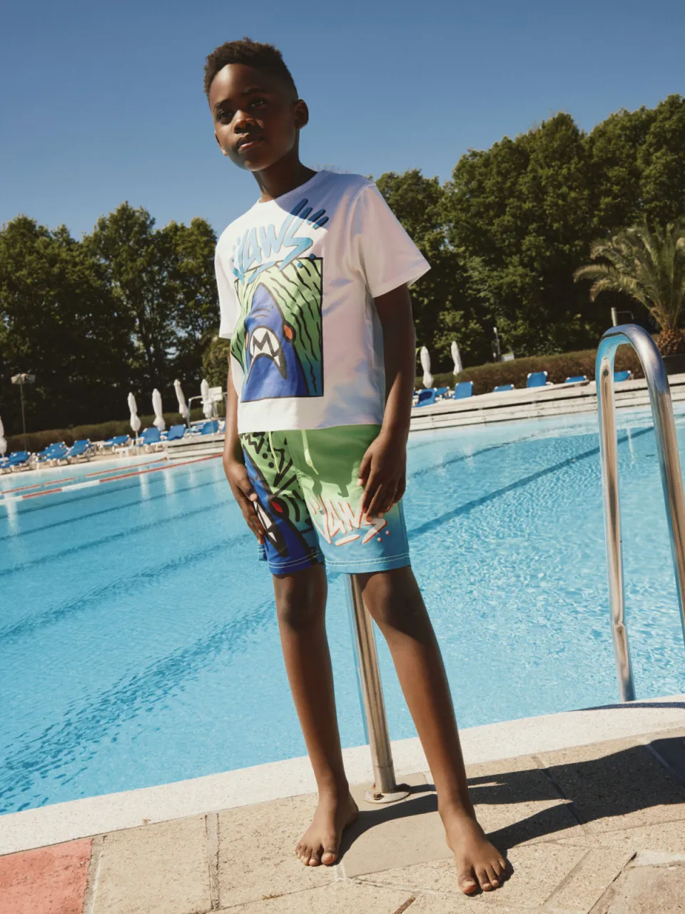 NAME IT KIDS t-shirt met print wit