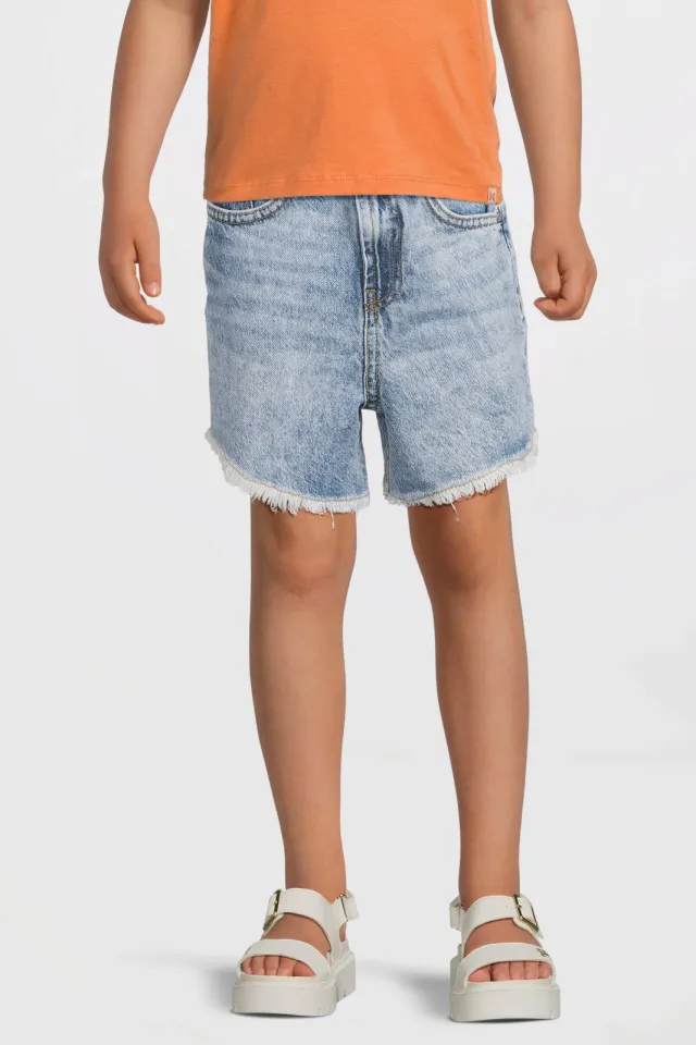 Cars regular denim short lichtblauw Stone Used