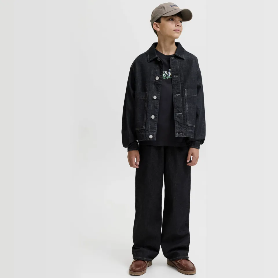Jack & Jones longsleeve met logo zwart