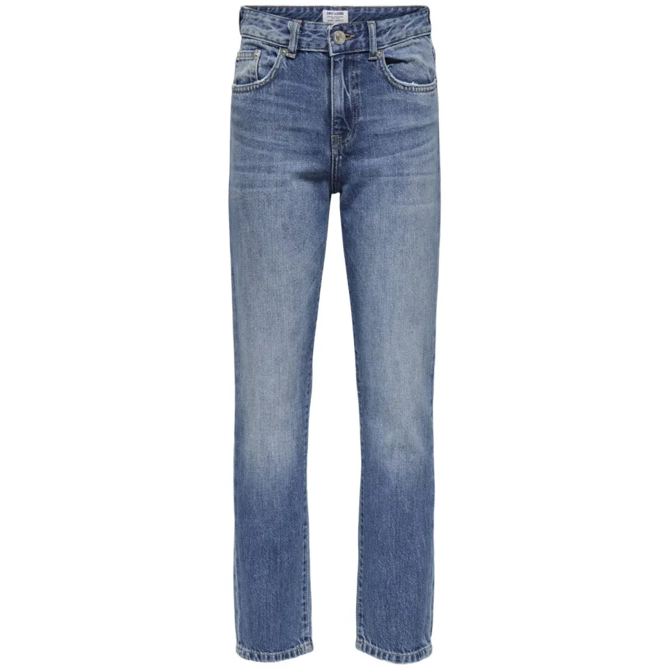 Only & Sons JUNIOR straight leg jeans medium blue denim, foto 3