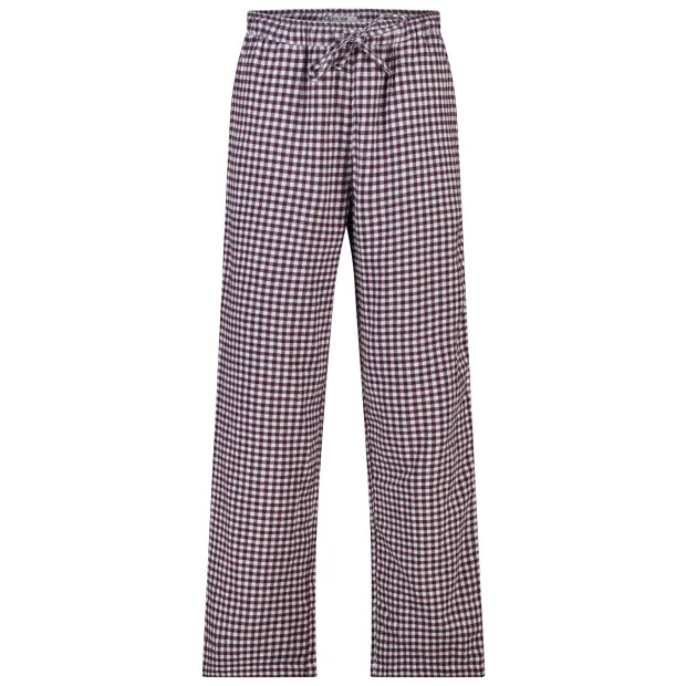 America Today flanel pyjamabroek - donkerrood/wit, foto 2