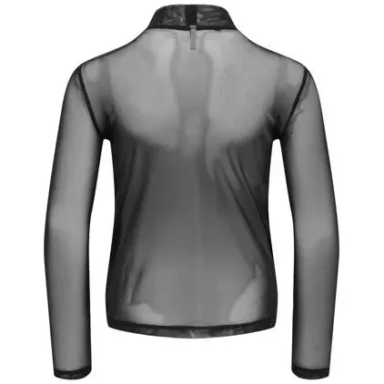 Only semi-transparante coltop zwart, foto 2