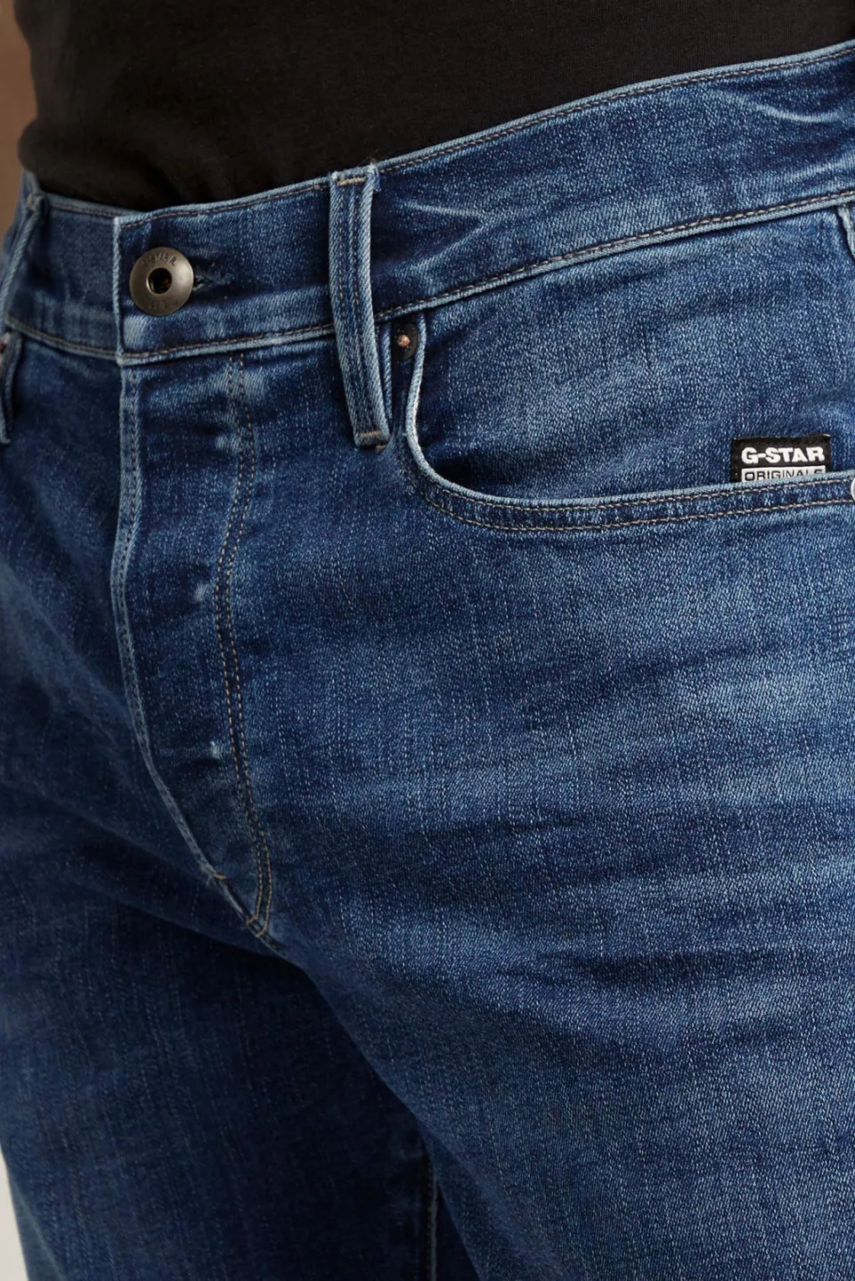 G-Star Raw G-STAR 3301 slim fit jeans medium aged blauw, foto 4