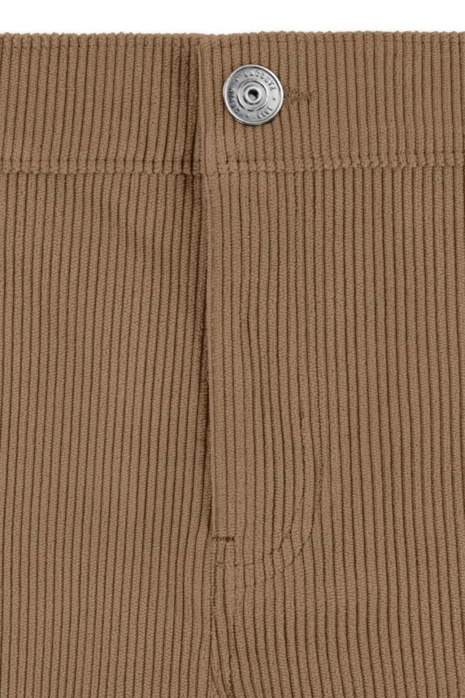 Lacoste corduroy casual broek lichtbruin, foto 6