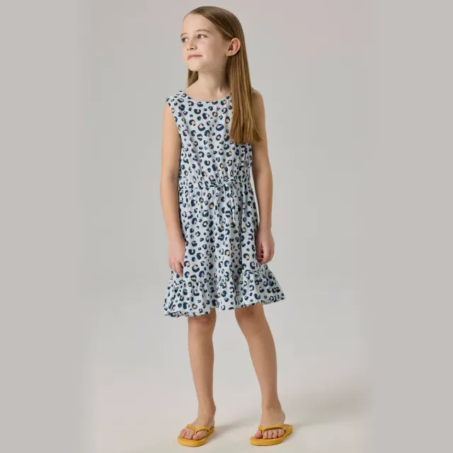 NAME IT jurk met dierenprint lichtblauw Lichtblauw/blauw