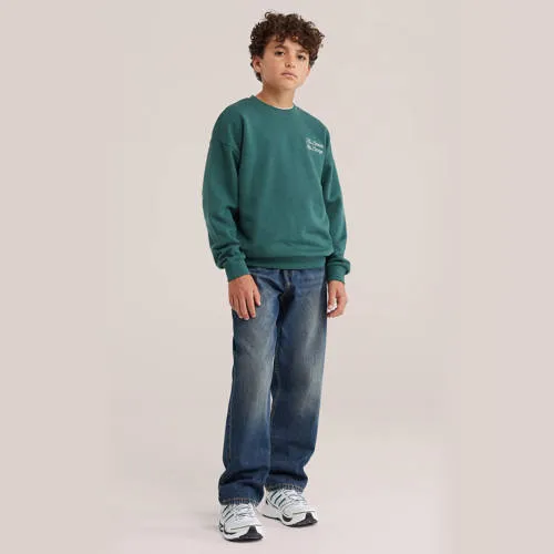 WE Fashion sweater met backprint - donkergroen, foto 4