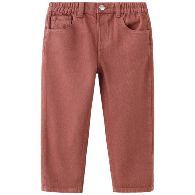 Mango Kids straight leg jeans - donkerrood, foto 2