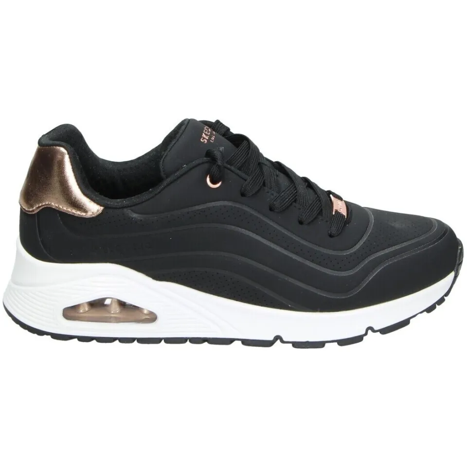 Skechers Uno Gen1 Shimmer Wave sneaker zwart, foto 2