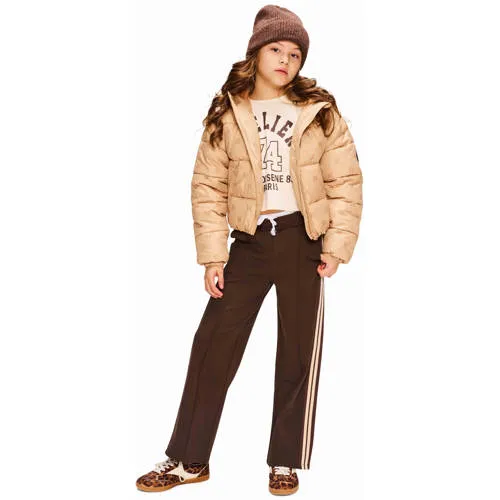 Retour Jeans gewatteerde bodywarmer met print zand, foto 3