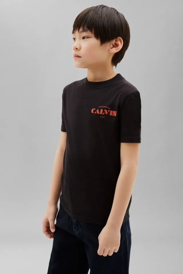 Calvin Klein t-shirt met logo zwart