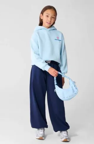 Shoeby regular fit hoodie met backprint - lichtblauw, foto 3