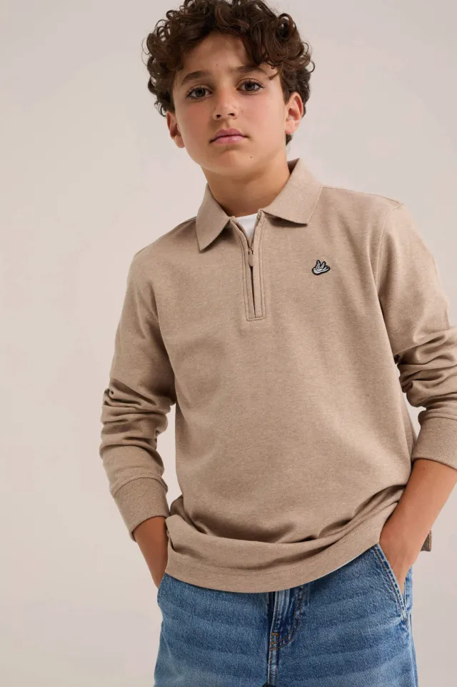 WE Fashion sweater - lichtbruin