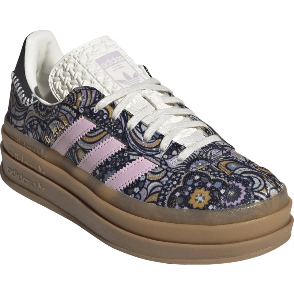 Adidas Originals Gazelle leren sneakers - donkerblauw/roze, foto 6