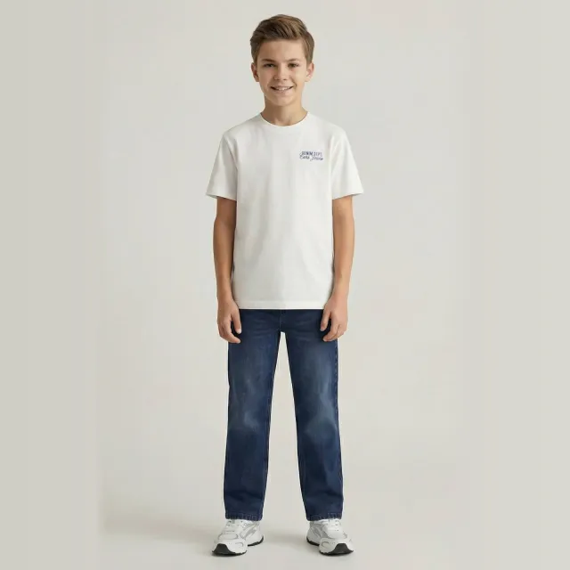 Cars straight leg jeans medium blue denim Stone Used