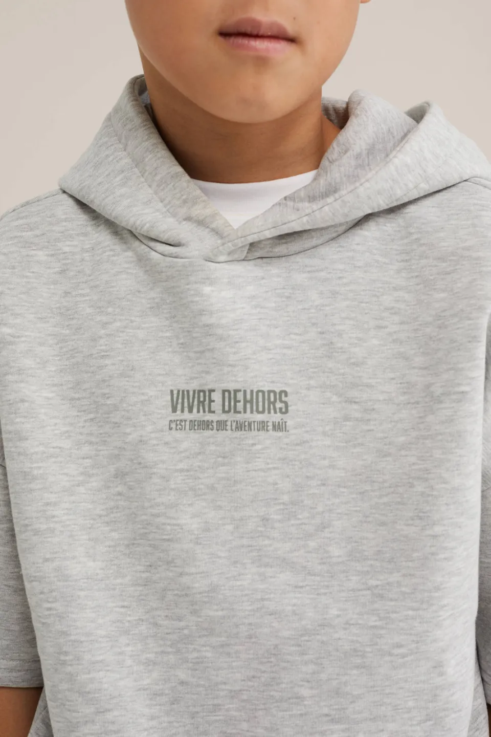 WE Fashion hoodie lichtgrijs, foto 4