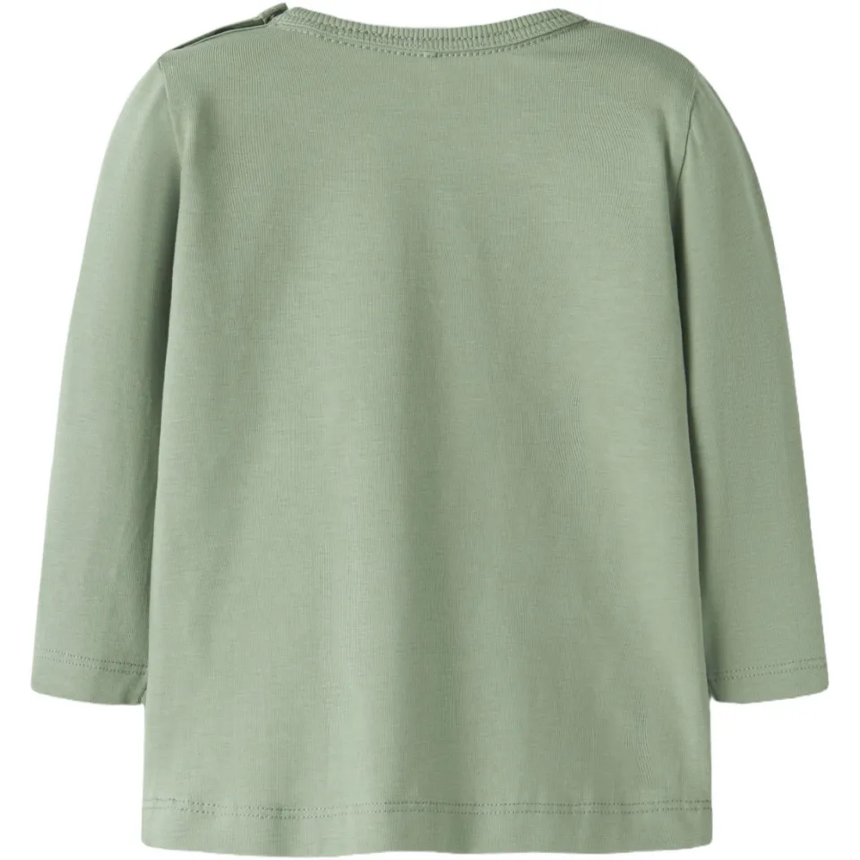 NAME IT BABY longsleeve met print groen, foto 2