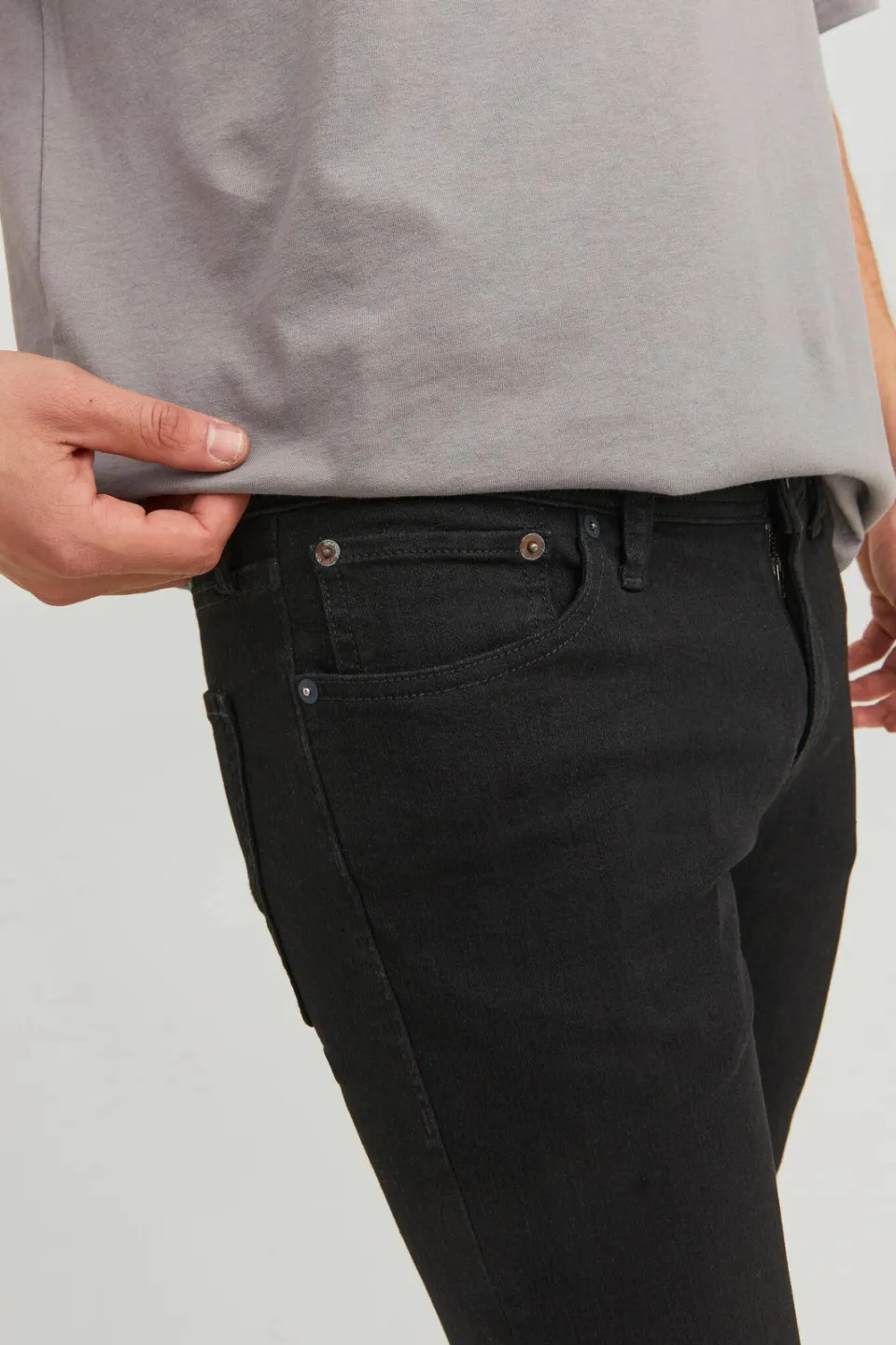Jack & Jones JEANS INTELLIGENCE skinny jeans JJILIAM mf 773 black, foto 6