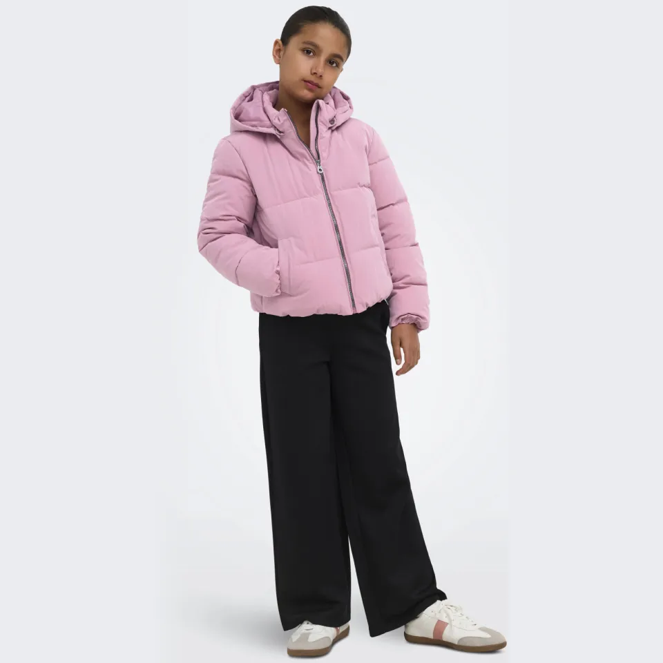 Only Dolly Short Puffer winterjas roze, foto 6