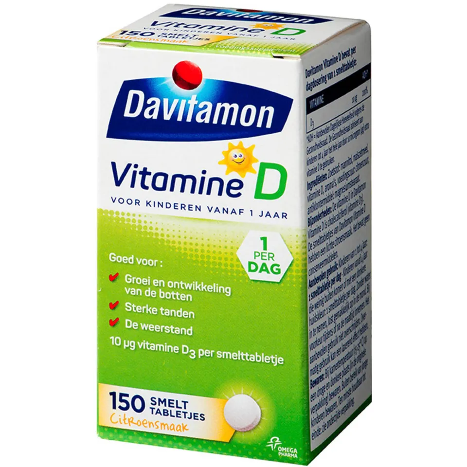 Davitamon Vitamine D Kind smelttabletten citroen, foto 5