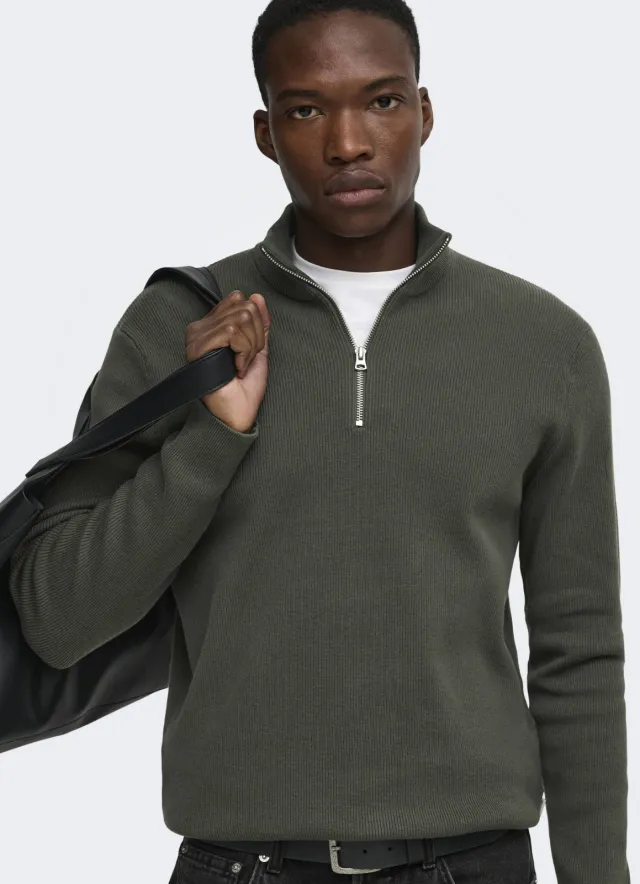 Only & Sons regular fit gebreide trui - beluga, foto 4