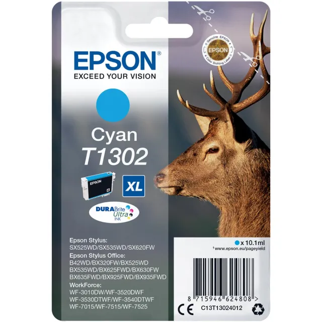 Epson T1302 inktcartridge cyaan