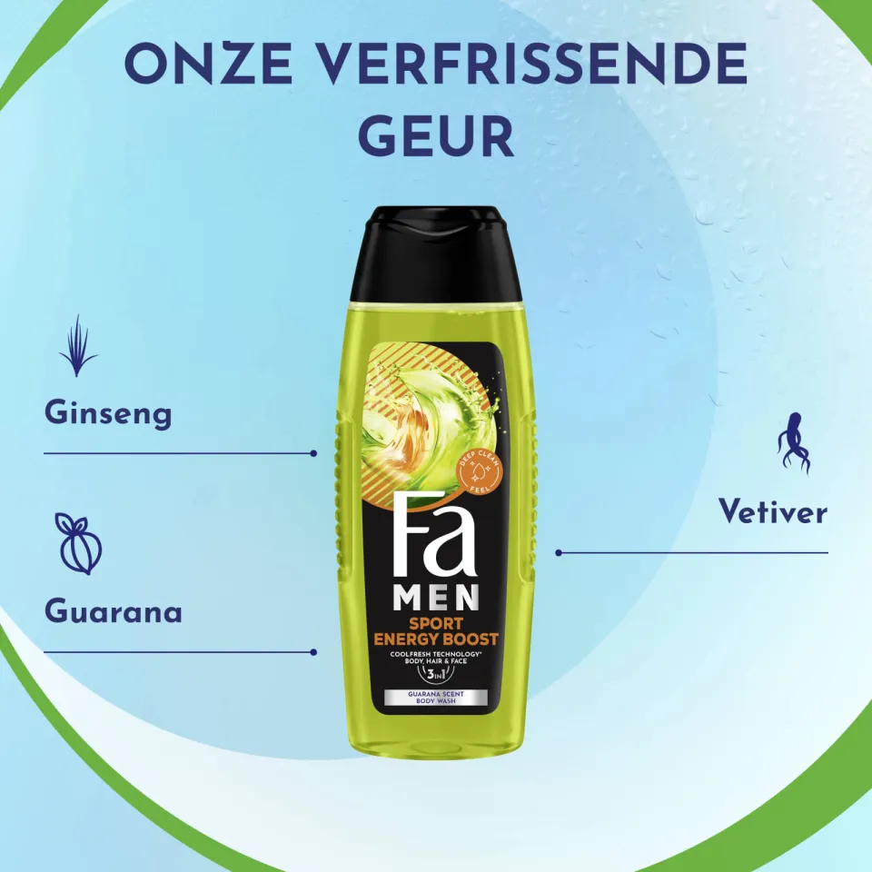 Fa Men Sport Energy Boost douchegel, foto 3