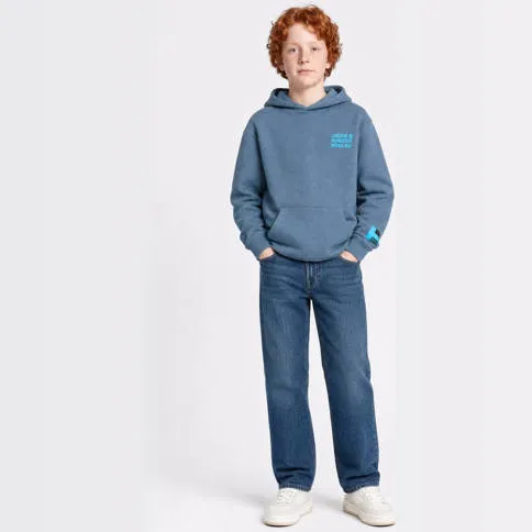 Petrol Industries hoodie met backprint - blauw, foto 3