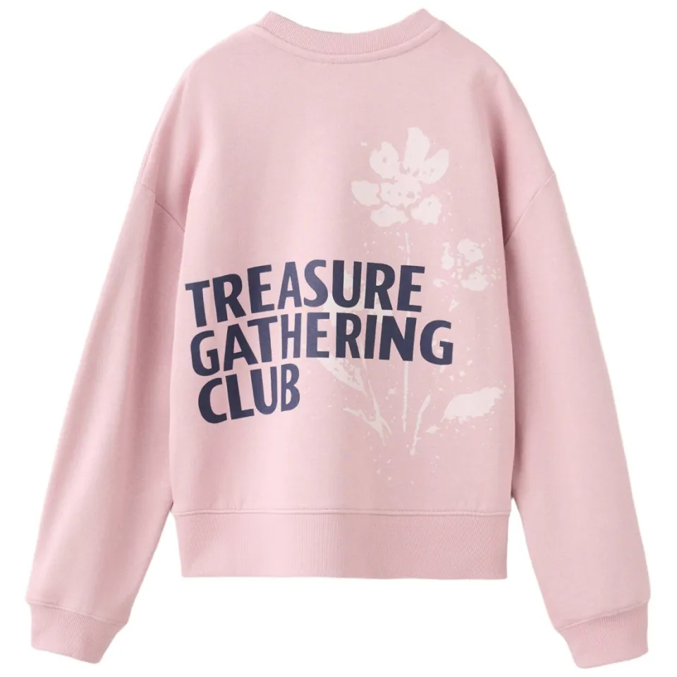 Mango Kids rechtvallende sweater met backprint - roze, foto 3