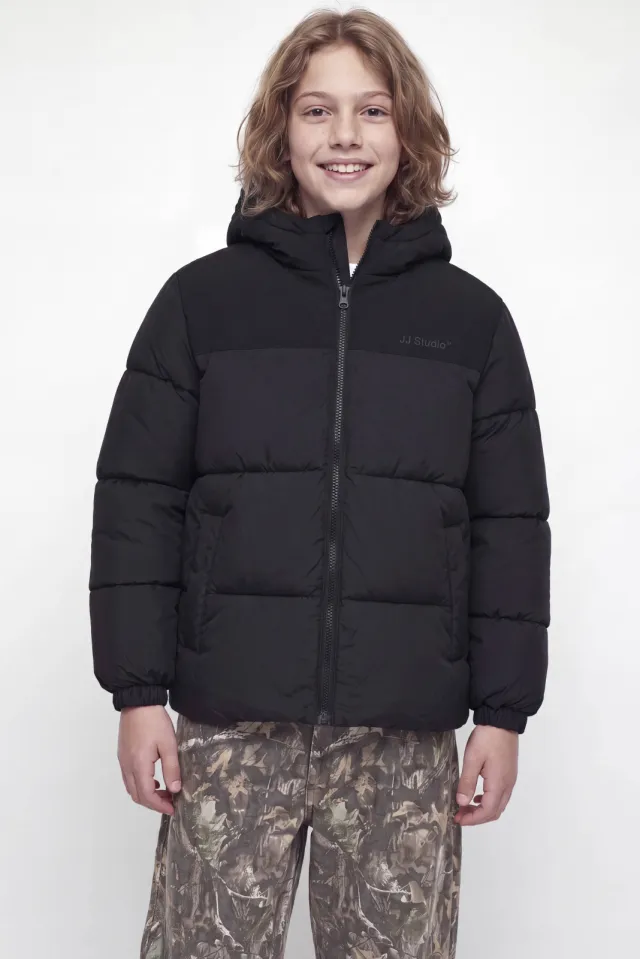 Jack & Jones Raze puffer winterjas zwart
