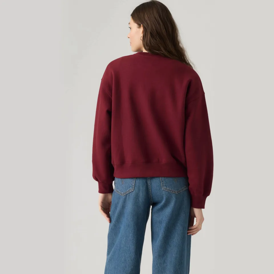 Levi's sweater met logo - donkerrood, foto 3