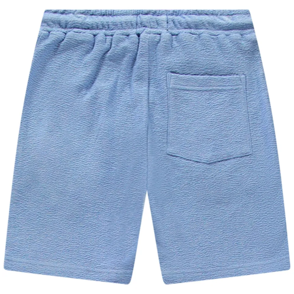 Cars joggingshort lichtblauw met textuur, foto 2
