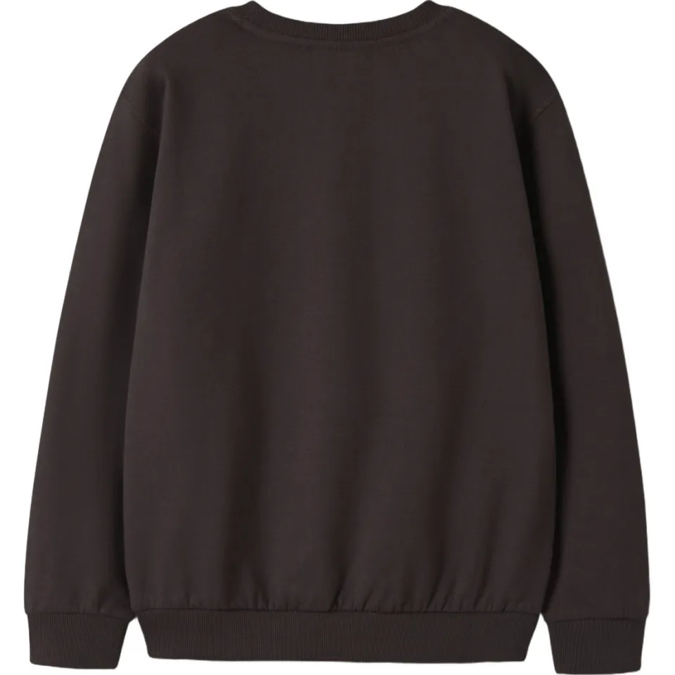 NAME IT KIDS sweater met backprint - donkerbruin, foto 2