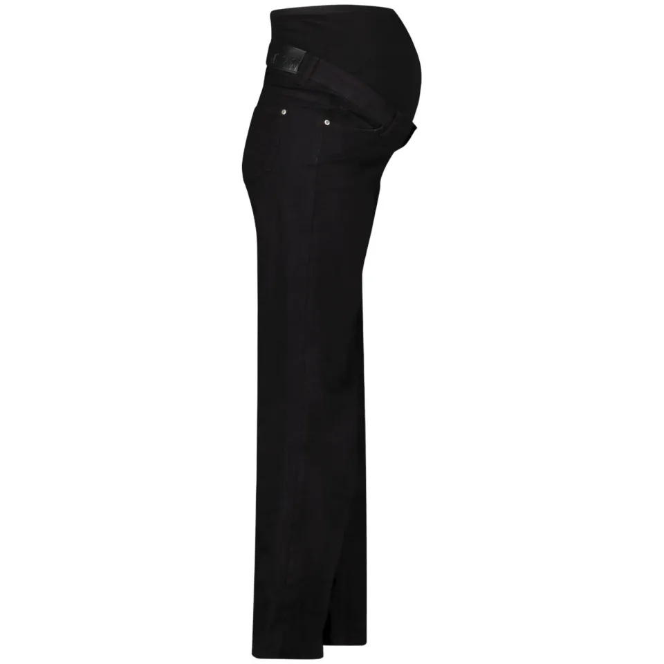 LOVE2WAIT Julia zwangerschaps wide leg jeans - zwart, foto 4