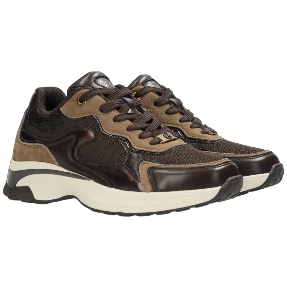 Mexx Portia Love chunky sneakers - donkerbruin, foto 6