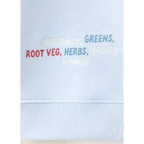 Mango Kids sweater met tekst - lichtblauw, foto 4