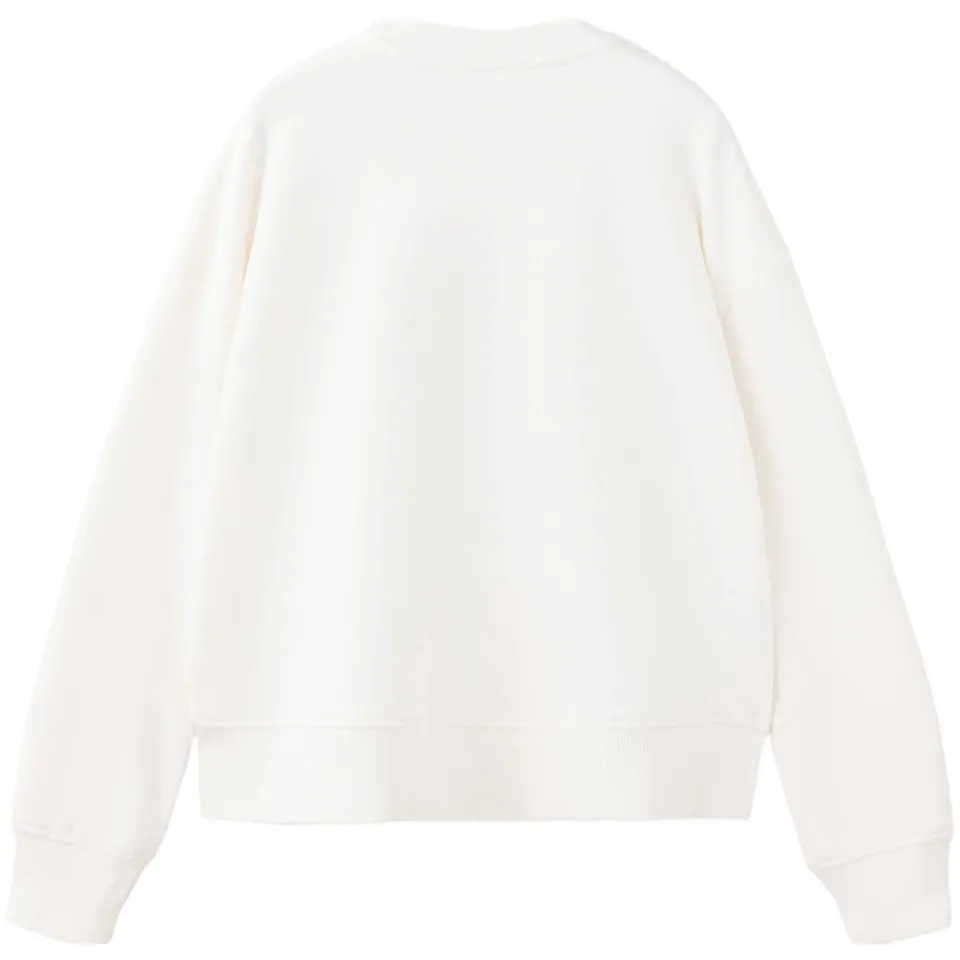 Mango Kids rechtvallende sweater met print - naturel wit, foto 2