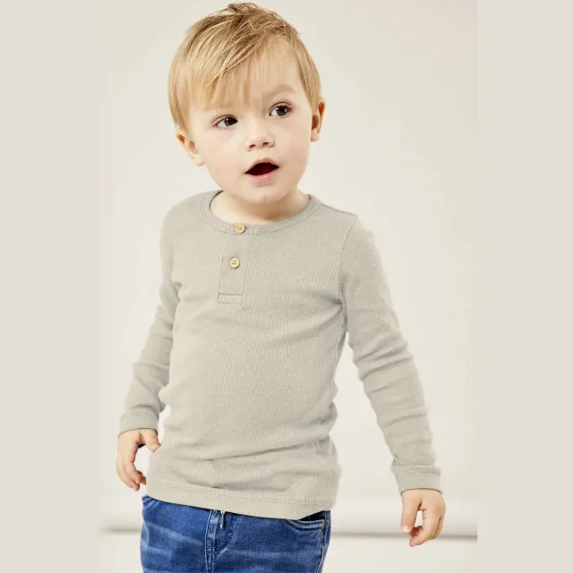 NAME IT MINI longsleeve NMMKAB beige melange Peyote Melange