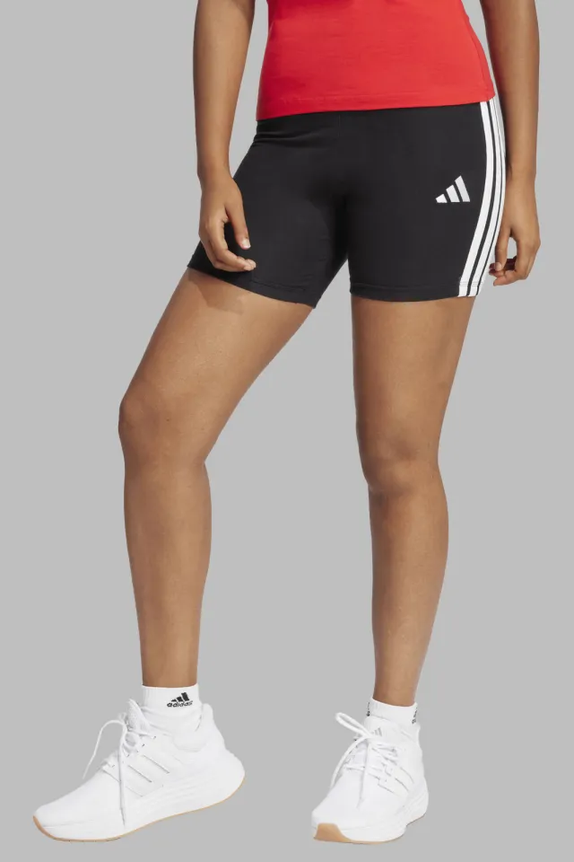 Adidas Essentials 3-Stripes korte legging zwart, foto 3