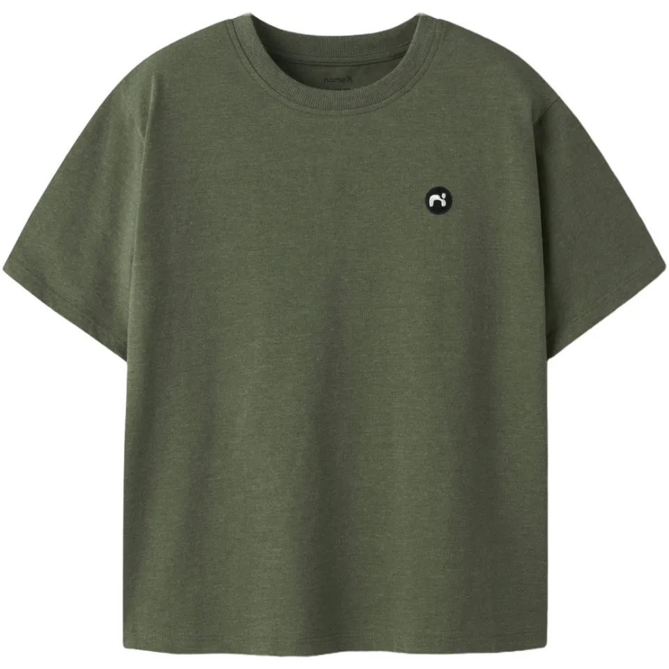 NAME IT KIDS T-shirt donkergroen, foto 2