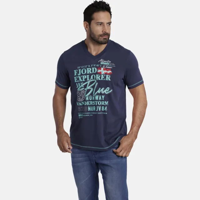 Jan Vanderstorm NORDGER t-shirt donkerblauw